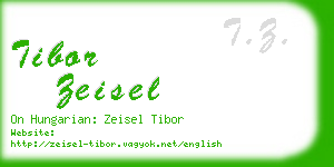 tibor zeisel business card